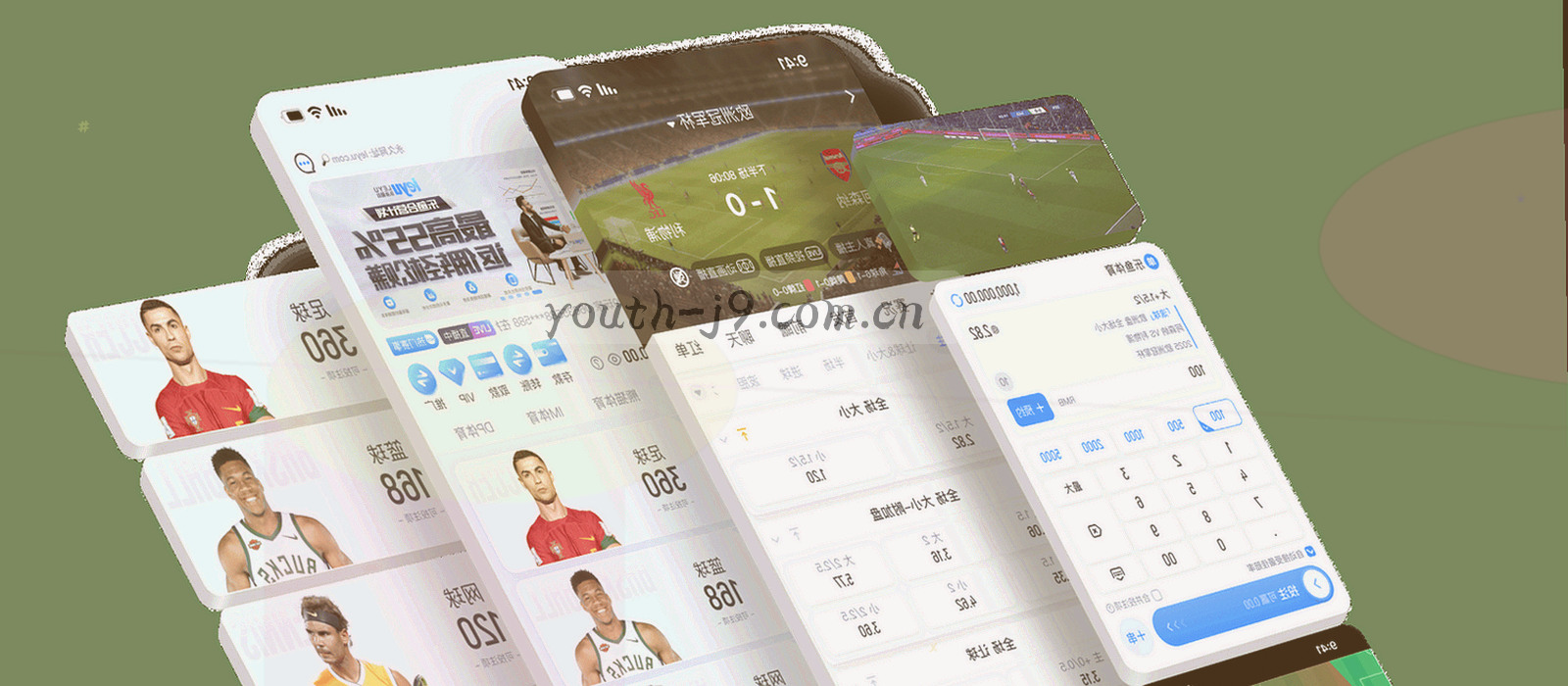 雨战看台上方球场灯光亮起，湿滑草皮反光与看台人流交叠的宽幅画面